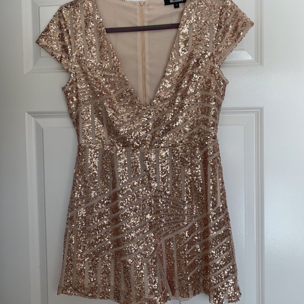 Missguided sequin romper